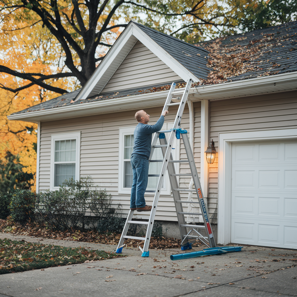 rain gutter and downspout system