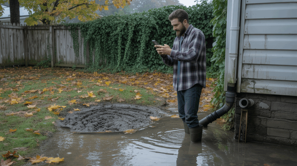 Yard Drainage Warning Signs