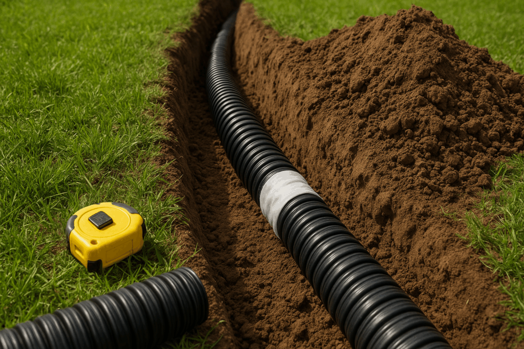 Mid-Installation Trench