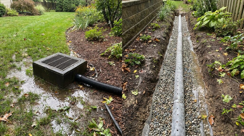 What Are the Main Differences Between French Drains and Catch Basins?